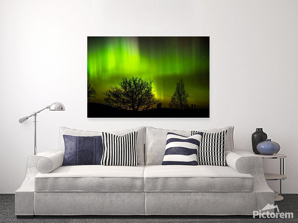 Thumbnail: High-Quality Fine Art Canvas Print: Aurora Borealis Magic