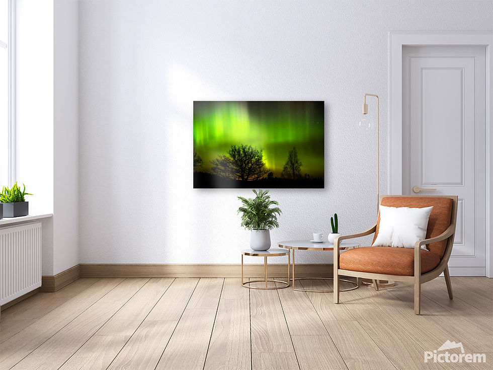 Thumbnail: High-Quality Fine Art Canvas Print: Aurora Borealis Magic