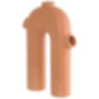 Burnt Orange Loop Vase