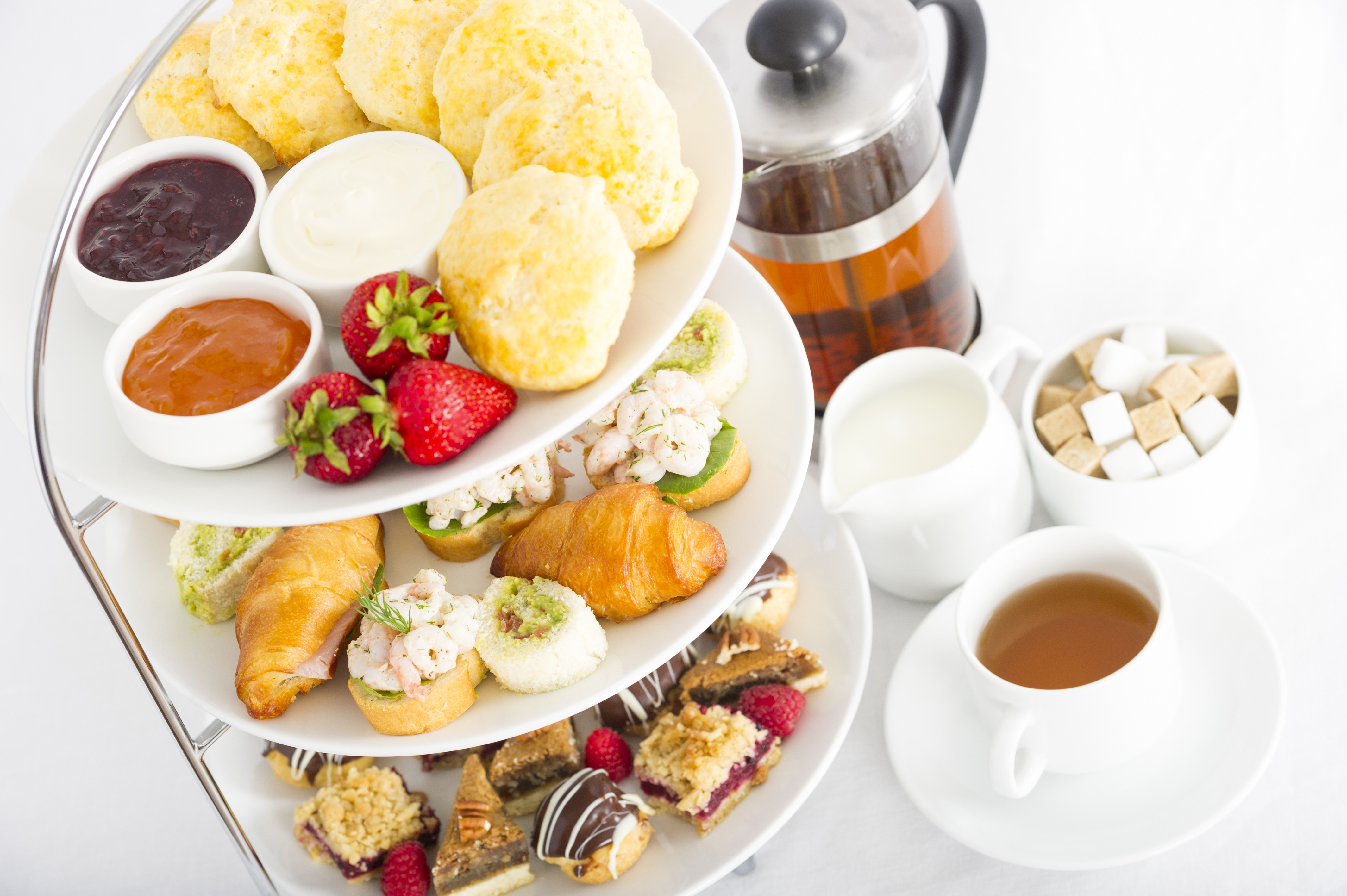 Arranged Food and Objects