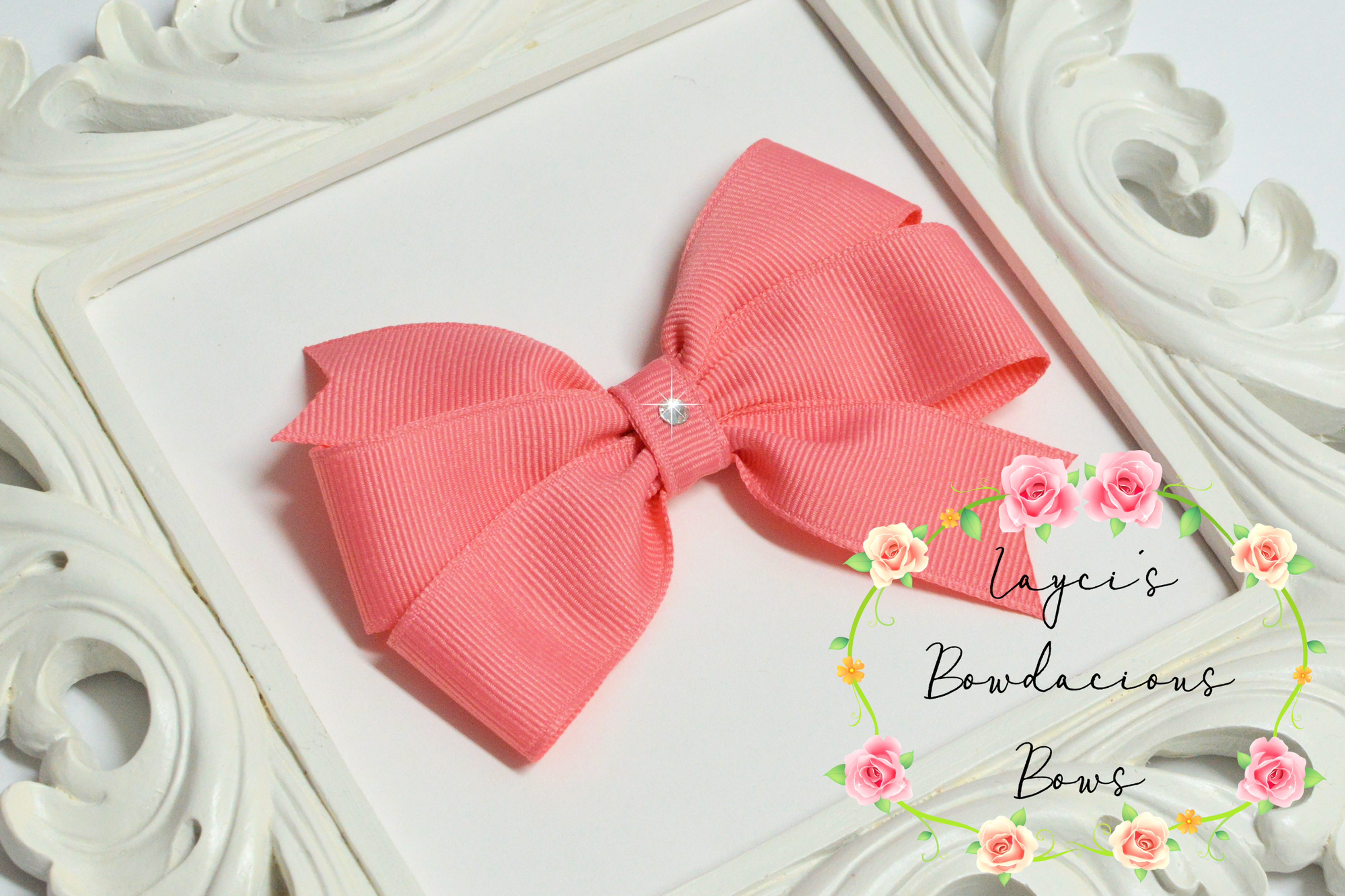 Petite Medium Pinwheel Hair Bows - 3.75" bows