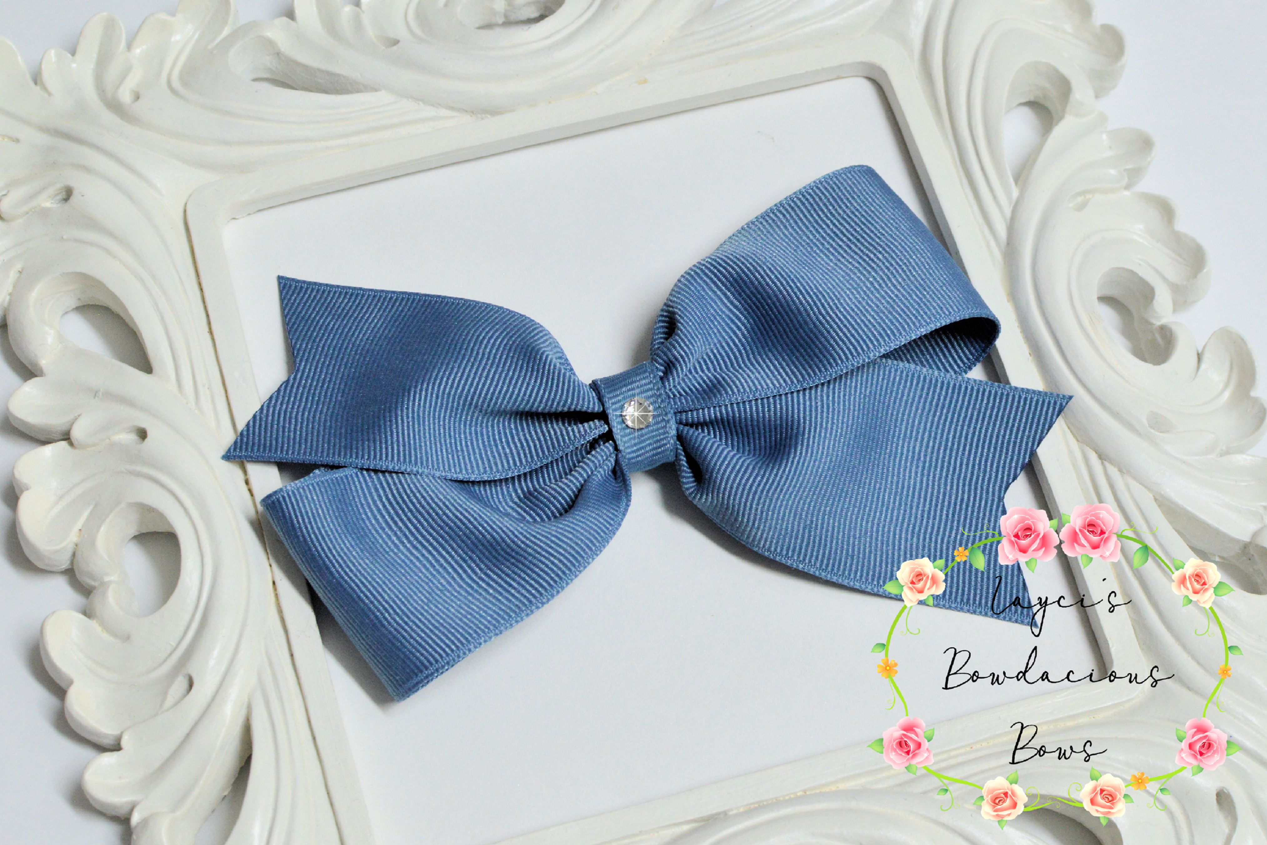 Large Demi Pinwheel Hair Bows - 4.5" bows