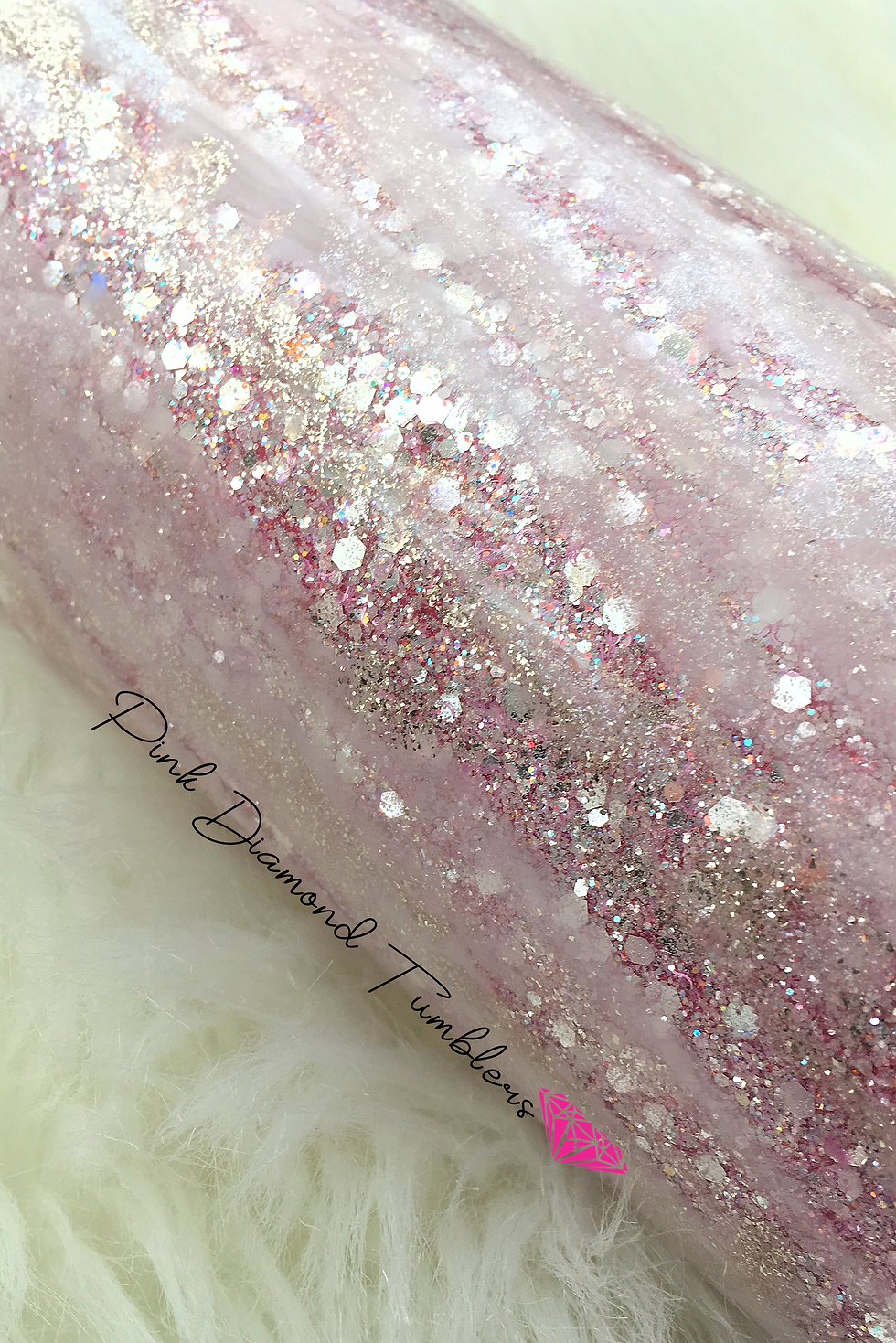 Thumbnail: Pink Diamond Tumbler -Luxury Glitter Tumbler