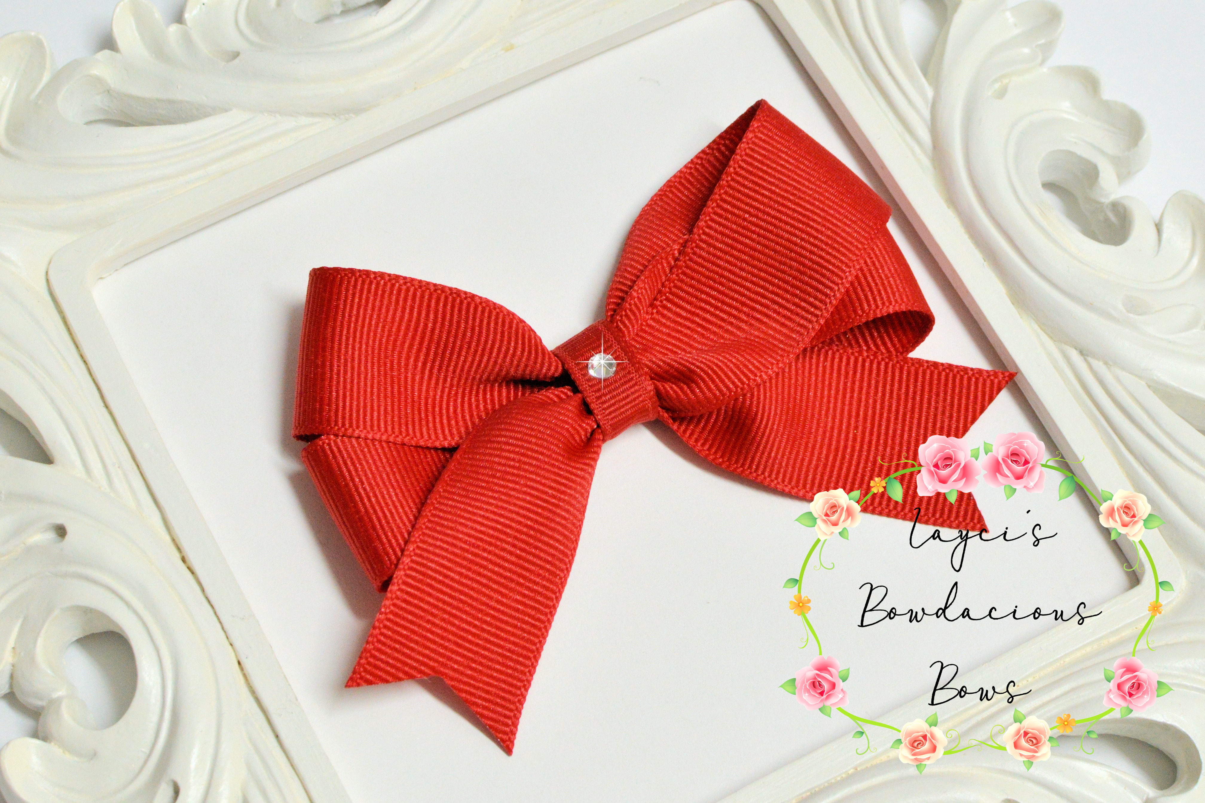 Petite Medium Tails Down Hair Bows - 3.75" bows