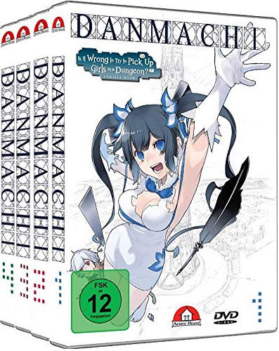 DanMachi - Staffel #1 Gesamtausgabe(DVD) 4Disc, Bundel ohne Schuber