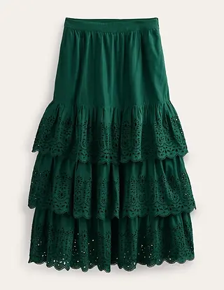Tiered skirt, £130, Boden