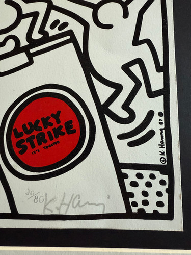 絵画 Keith Haring Lucky Strike 51/150 Keith Haring Lucky Strike
