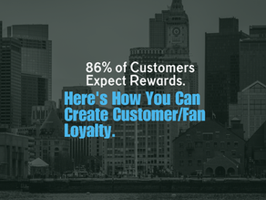 86% of Customers Expect Rewards. Here's How You Can Create Customer/Fan Loyalty.