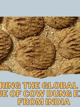 Exploring the Global Market Value of Cow Dung Export from India
