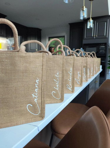 Bridesmaid Gift Make Your Own Personalised Jute Bag Customized
