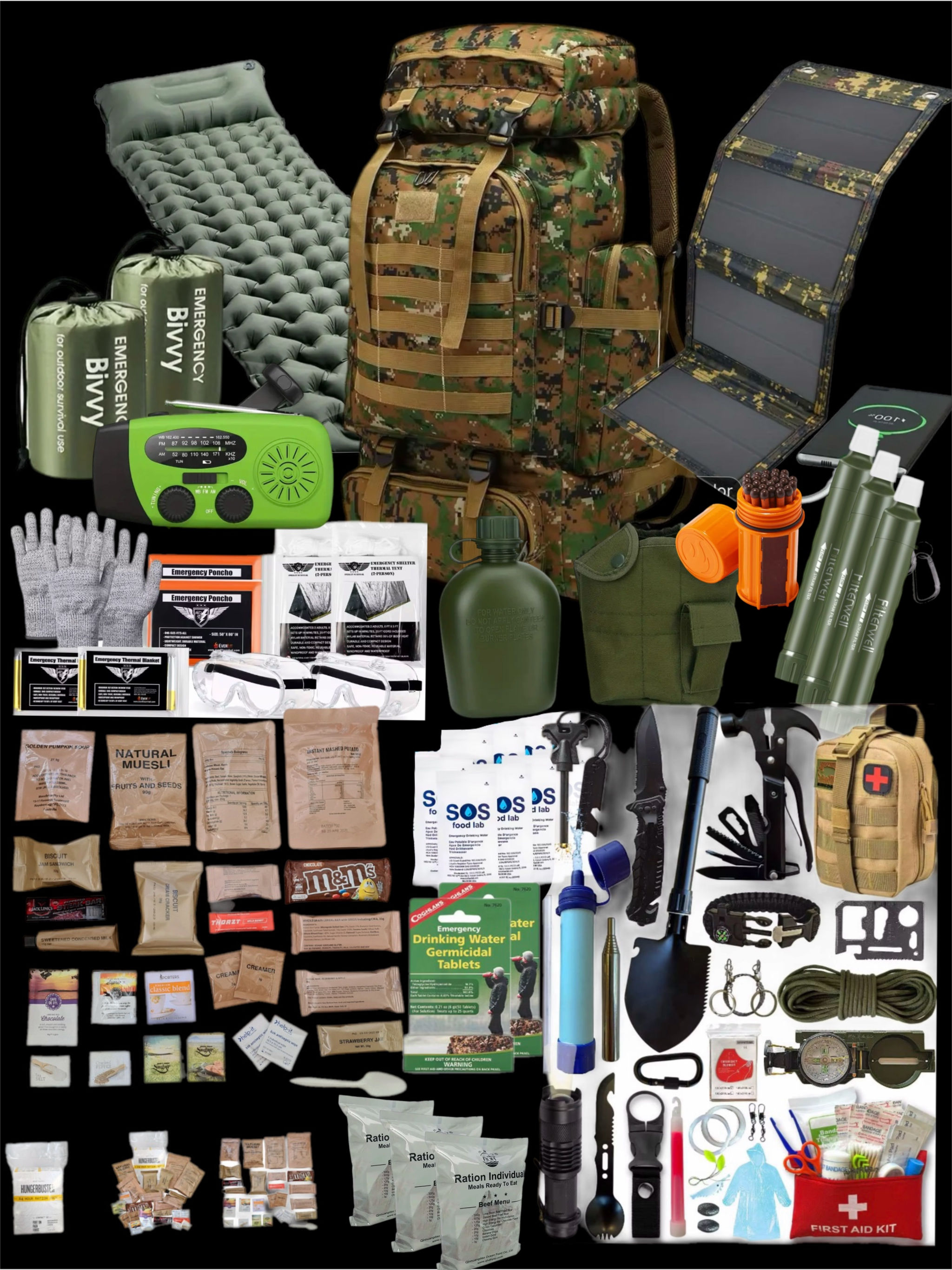 Men’s survival pack (Large) 101 pieces