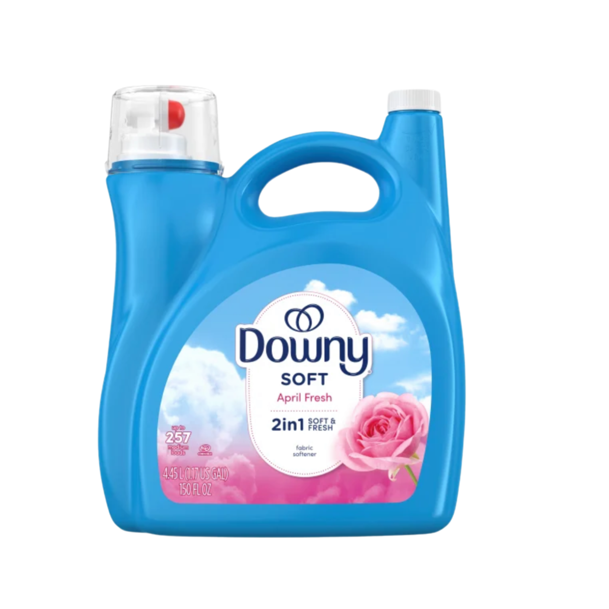 Downy Soft Liquid Fabric Softener, April Fresh, 257 Loads, 150 fl oz
