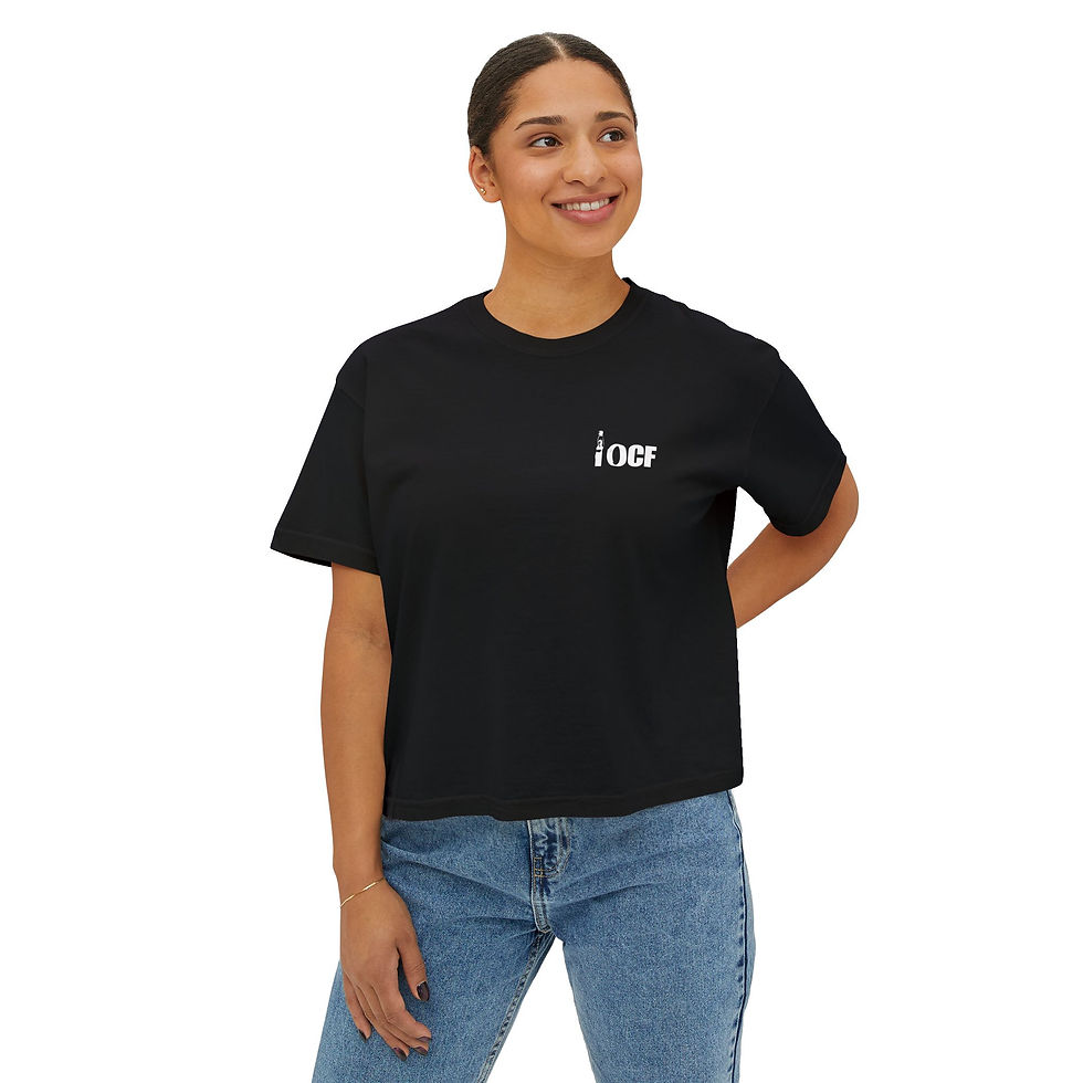 Thumbnail: She Say On OnCuEFitness ' Boxy Tee  Women Crop Shirt