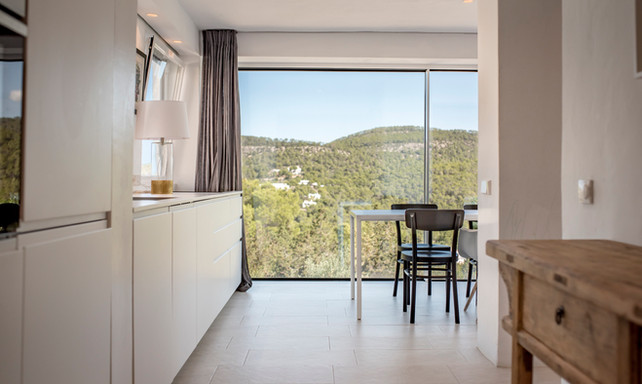 kitchen in private villa - Cala Vadella, Ibiza