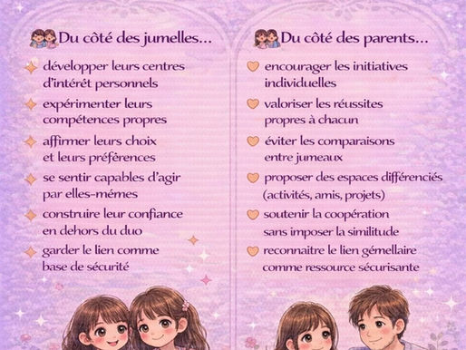 Stade de la 1ère autonomie (7-12ans) chez les jumeaux