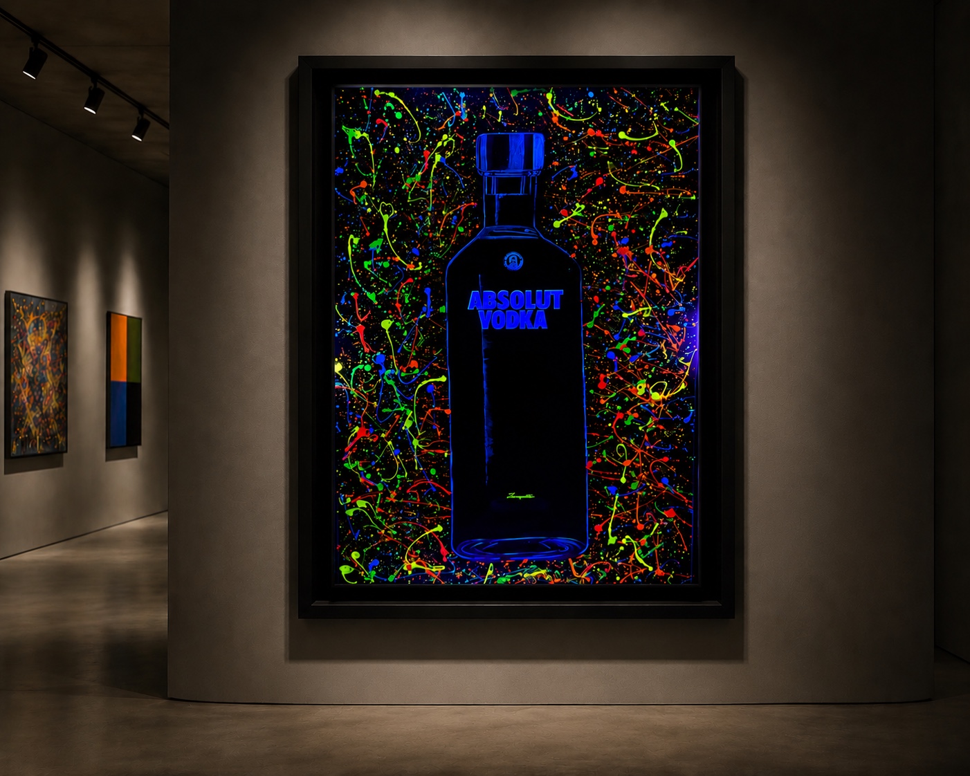 Pop Art Neon — Garrafa — Zoman.art
