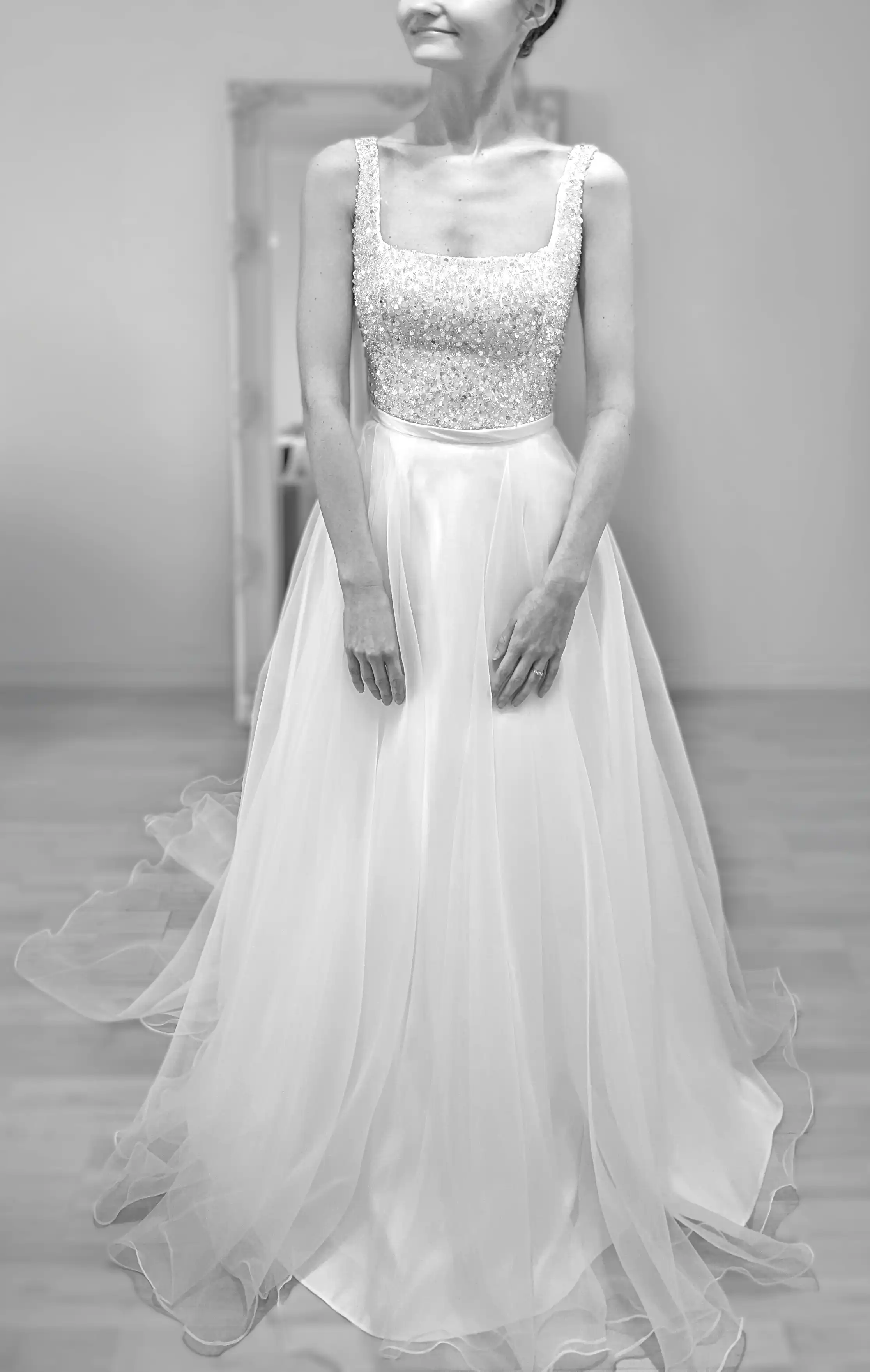 margo stankova bridal london beaded sparkly reception wedding dress full skirt