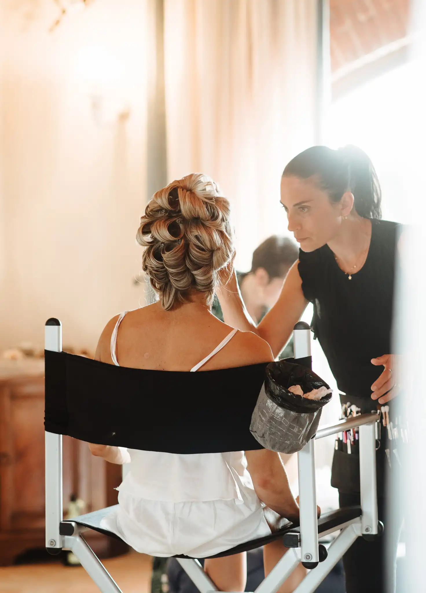real bride Tuscany Italy wedding day preparations