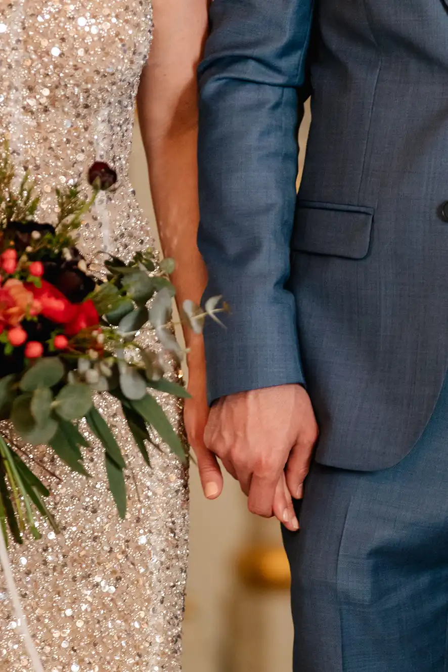 Fully Heavy Beaded Shimmering Wedding Dress by Margo Stankova bridal London