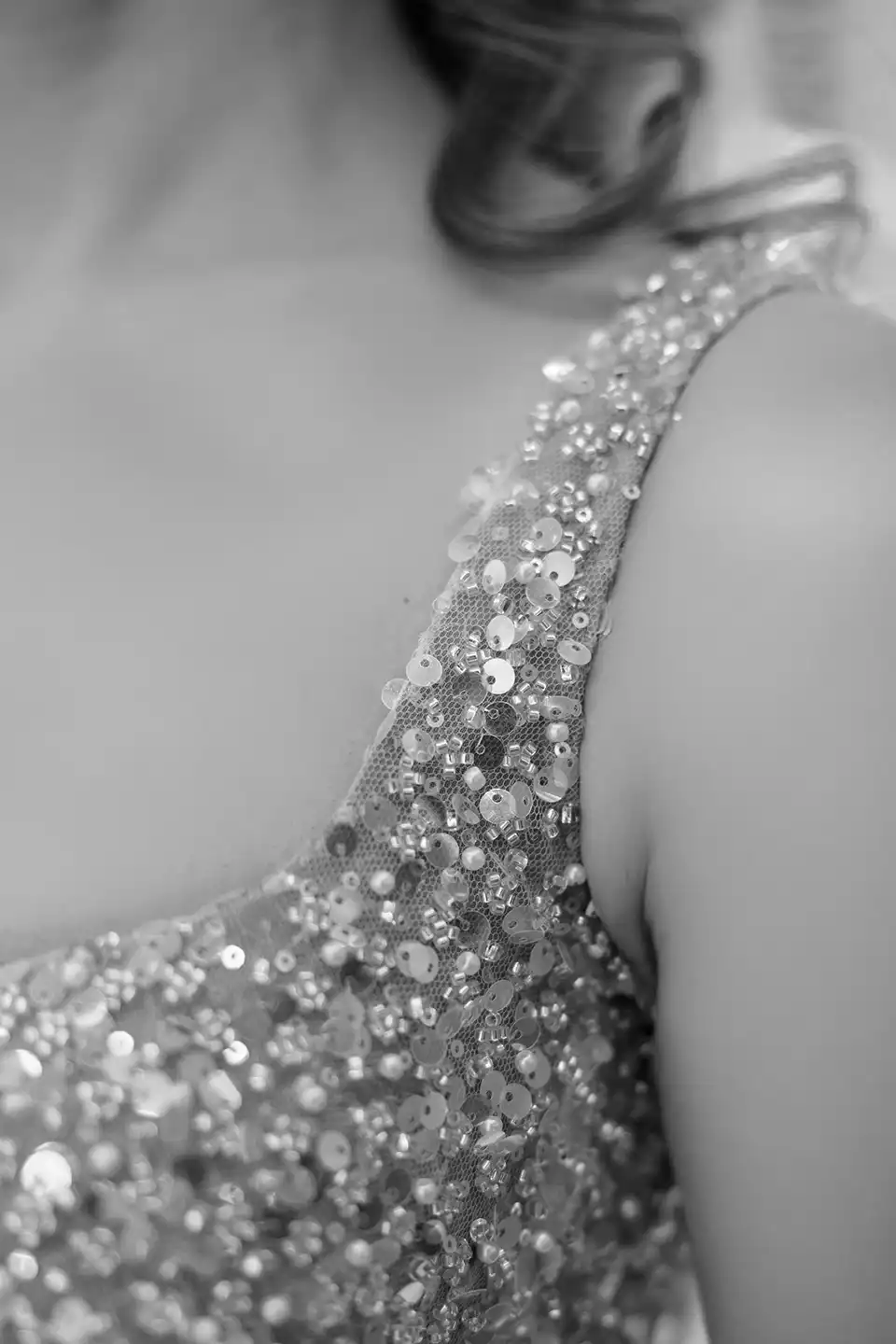 Fully Heavy Beaded Shimmering Wedding Dress by Margo Stankova bridal London