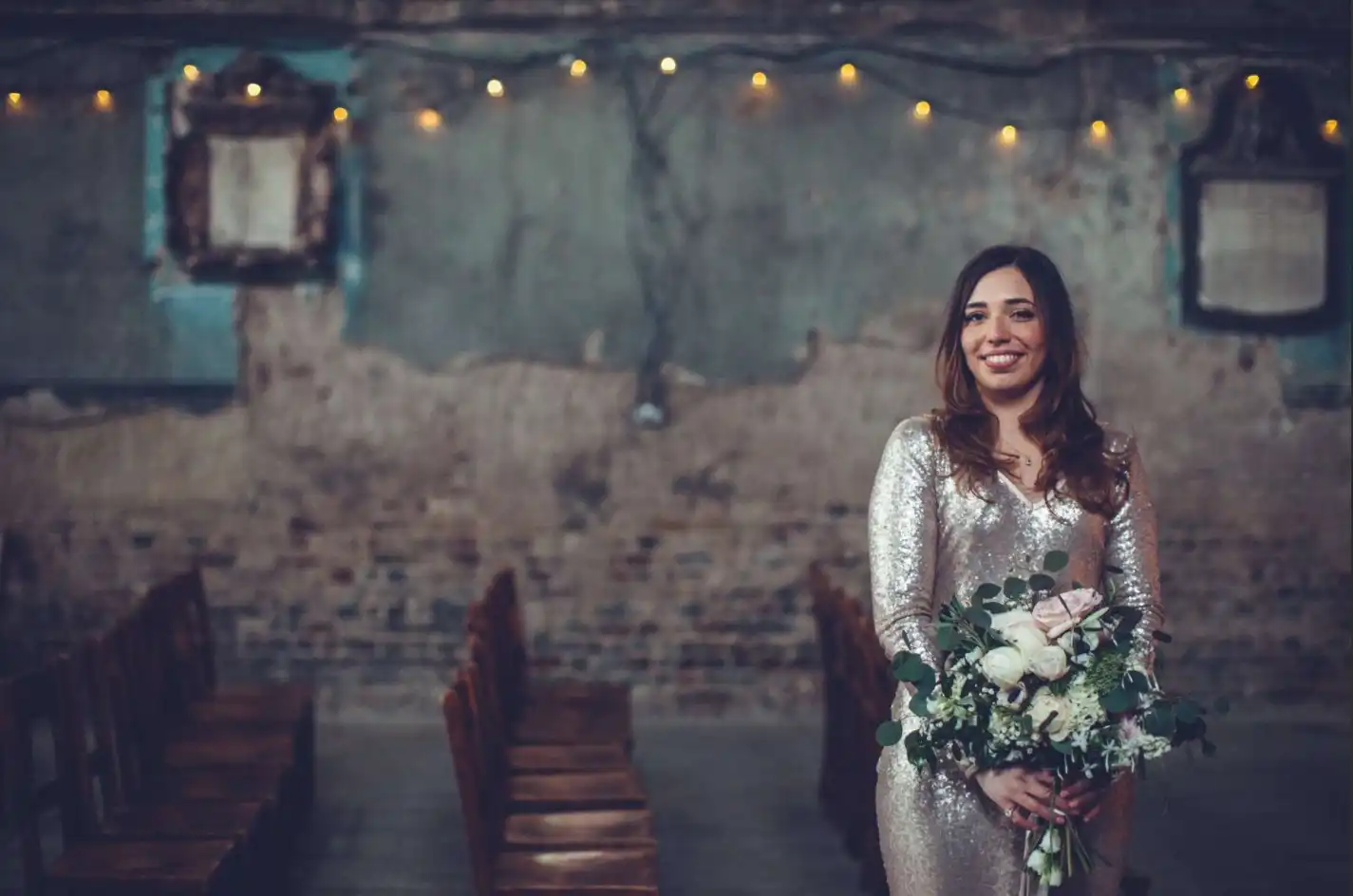 real bride wedding portrait at the asylum chapel in peckham  london lovestruck photography