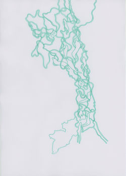 Kong Dara, Astray 15, 2015. Archival ink on tracing paper. 10.5 x 14.85 cm