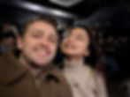 The Discovering Bites team, a boy and a girl smiling, enjoying the Top Secret Comedy Club