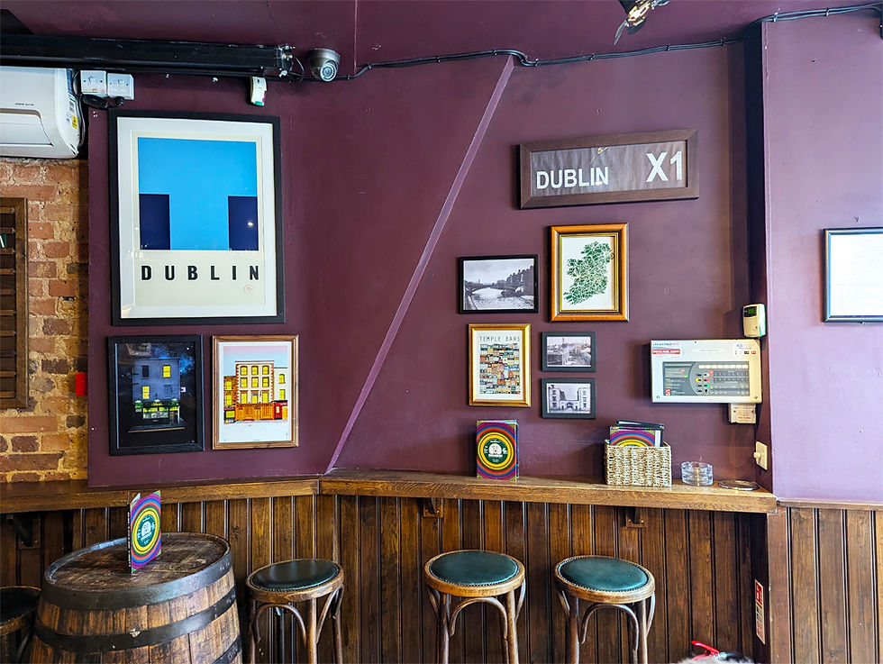 Irish decorations in Homeboy