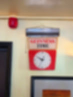 A retro Guinness clock in The Toucan pub