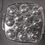 Miniature : LOT DE 6 ASSIETTES A ESCARGOTS EN PYREX - FRANCE - Dimensions: 21 X 18 cm