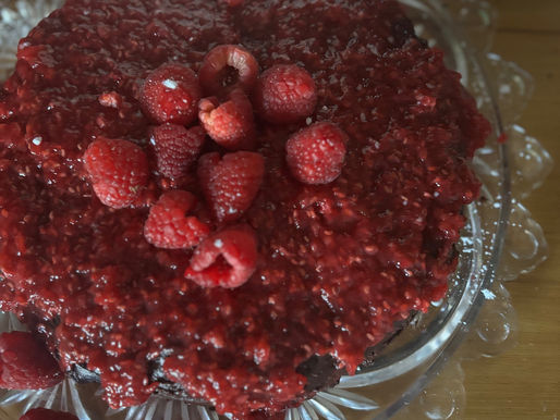 Raspberry Brownie Cake: A Happiness Spell
