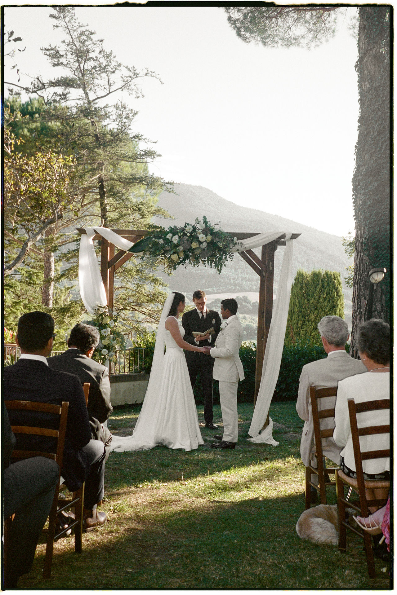 Cinematic documentary wedding photography on film