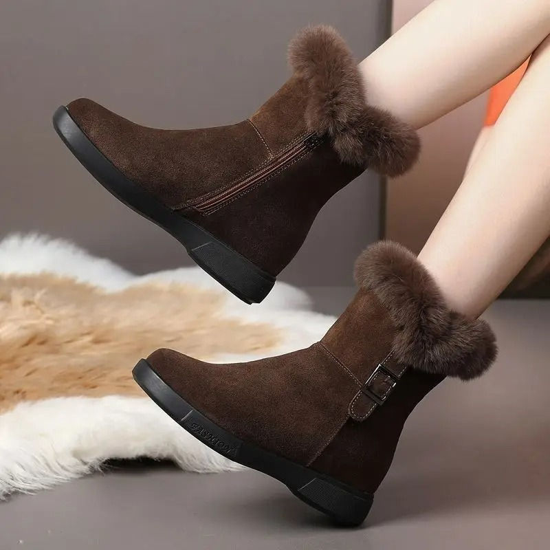 Thumbnail: Atelier Lumière Plush Snow Boots