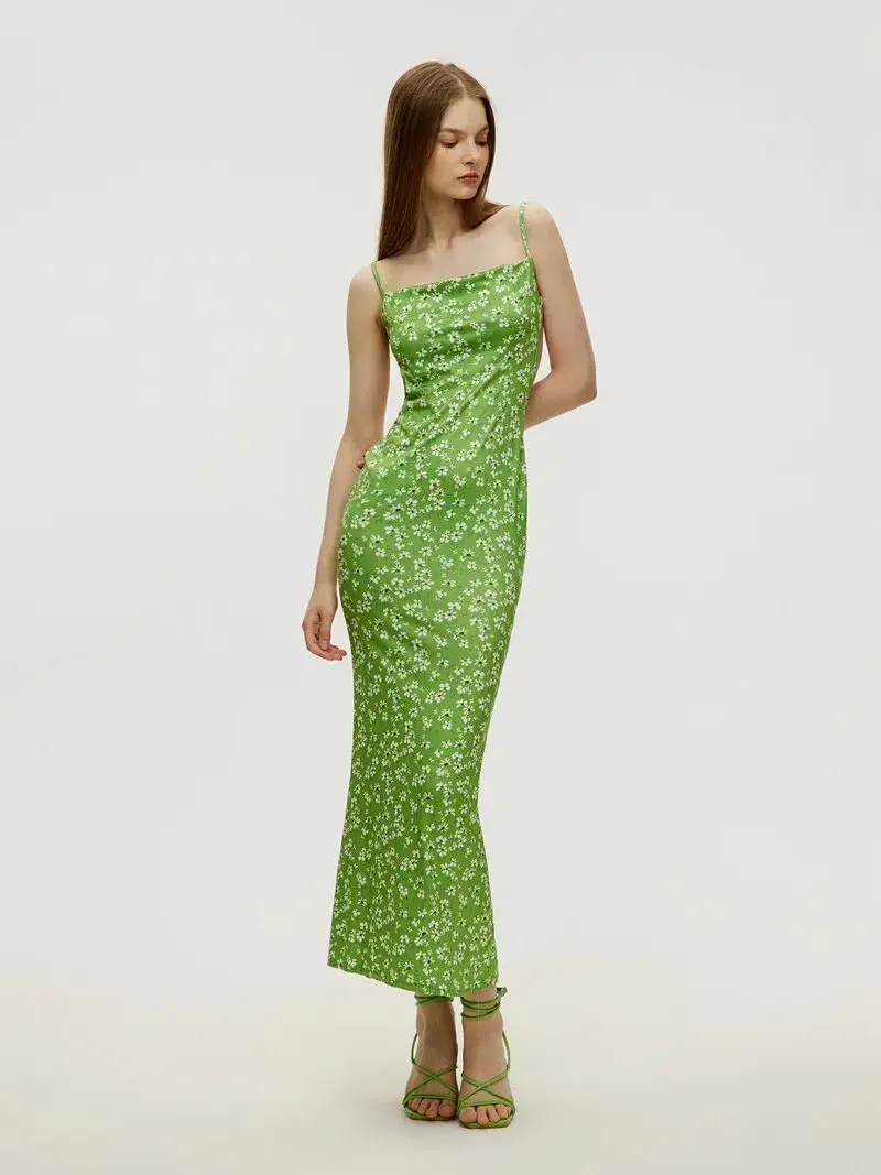 Thumbnail: Atelier Lumière Serena Bloom Long Floral Backless Dress