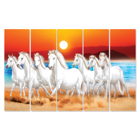 Thumbnail: One Touch Gifts MDF Painting of Horses by the Beach