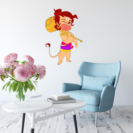 Thumbnail: Bal Hanuman PVC Vinyl Wall Stickers