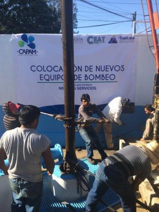 Concluye CAPAM instalación de nuevos equipos de bombeo en la Ciudad Capital
