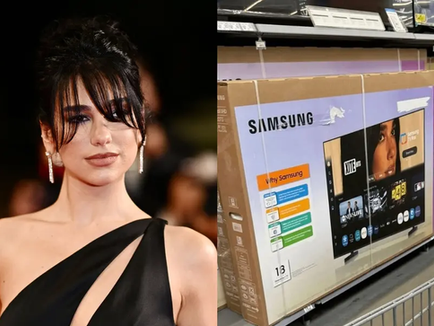 dua lipa vs samsung tv box battle for $15 million