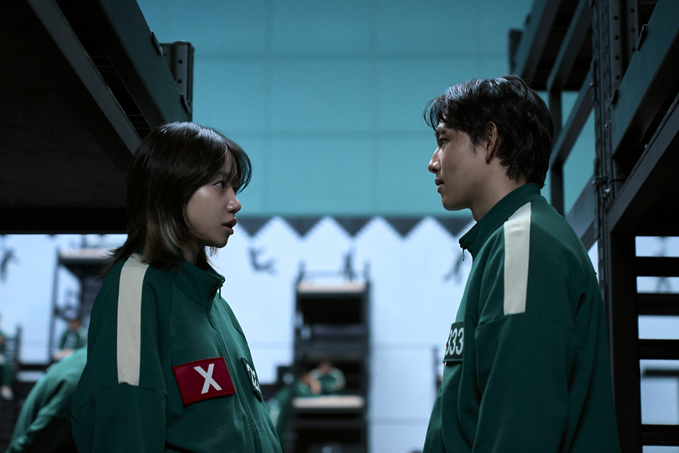 Image: Squid Game Season 2 Lee Myung Gi & Kim Jun Hee. Photo: Still capture
