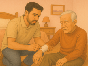 Złamania i zwichnięcia. Jak powinien reagować opiekun osób starszych na urazy ciała u podopiecznego?