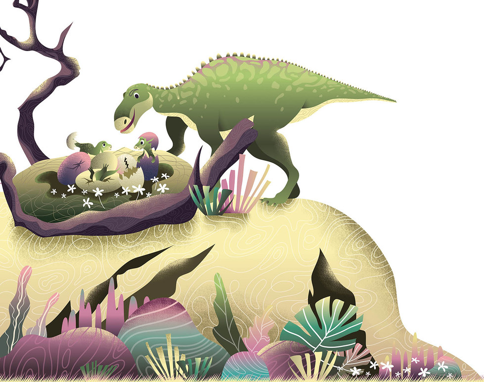 Dinosaurs for children's hospital | Illustrator Alisa Kosareva