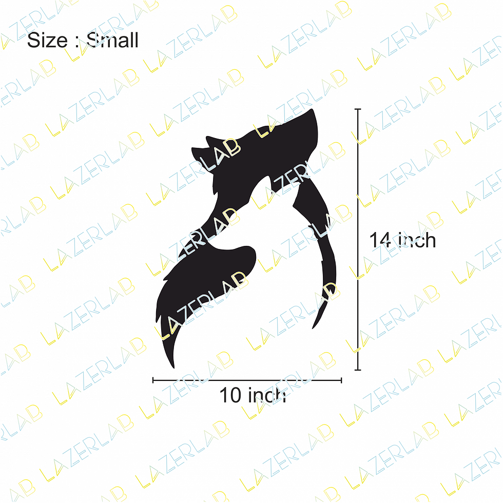 Thumbnail: Wolf Couple | Abstract Ready to paste Decorative wall art