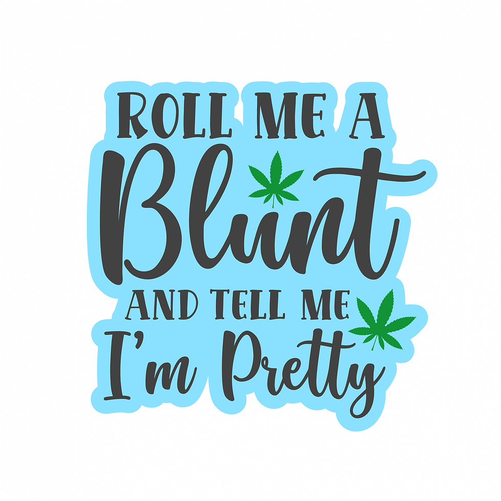 Thumbnail: Roll me a blunt | Abstract wall art | Ready to paste wall decor