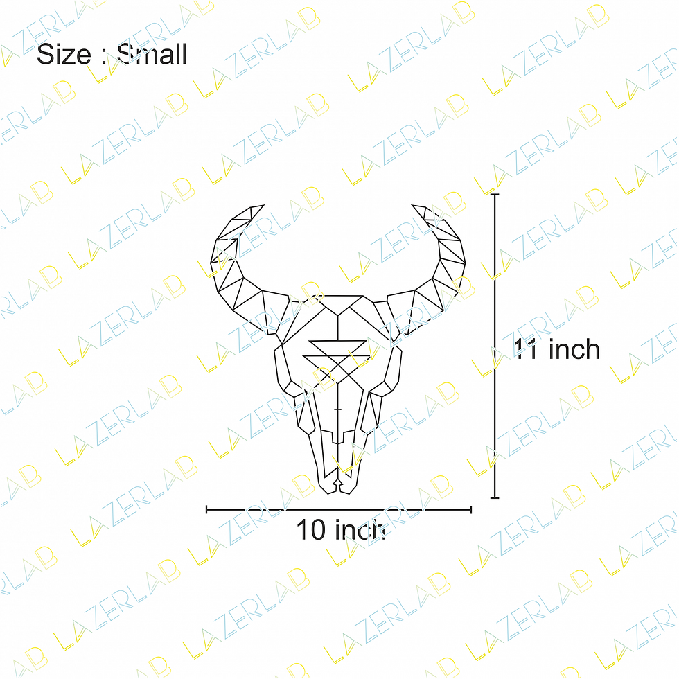 Thumbnail: Wild Beast skeleton abstract wall art | Ready to paste wall decor.