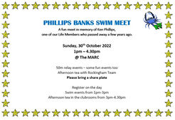 Phillips Banks Swim Meet : 30th October 2022