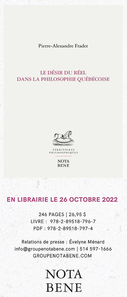 New book discussing Charles De Koninck