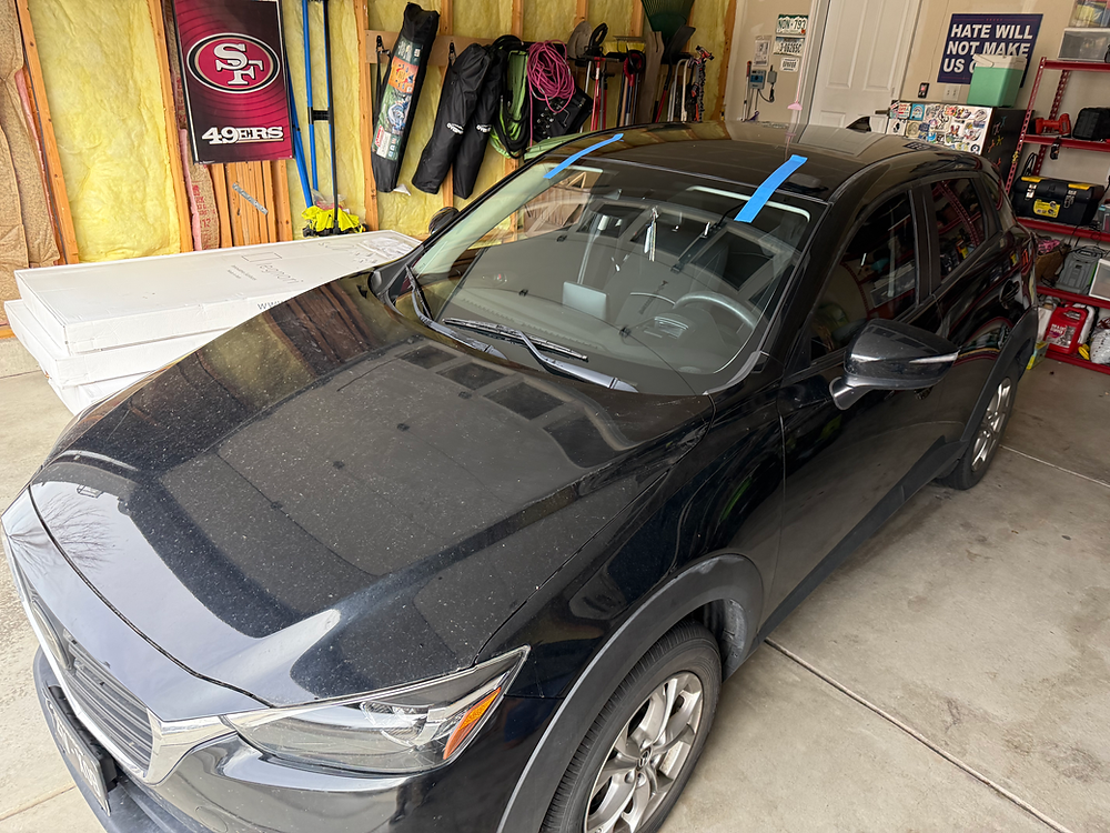 Mobile auto glass service at customer location