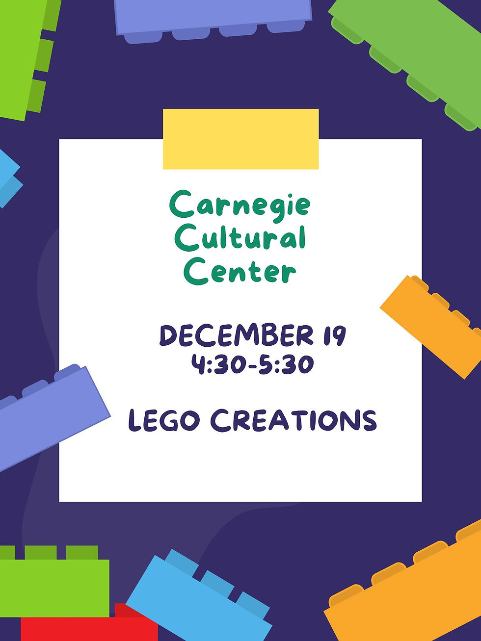 Lego Creations @ Carnegie Cultural Center