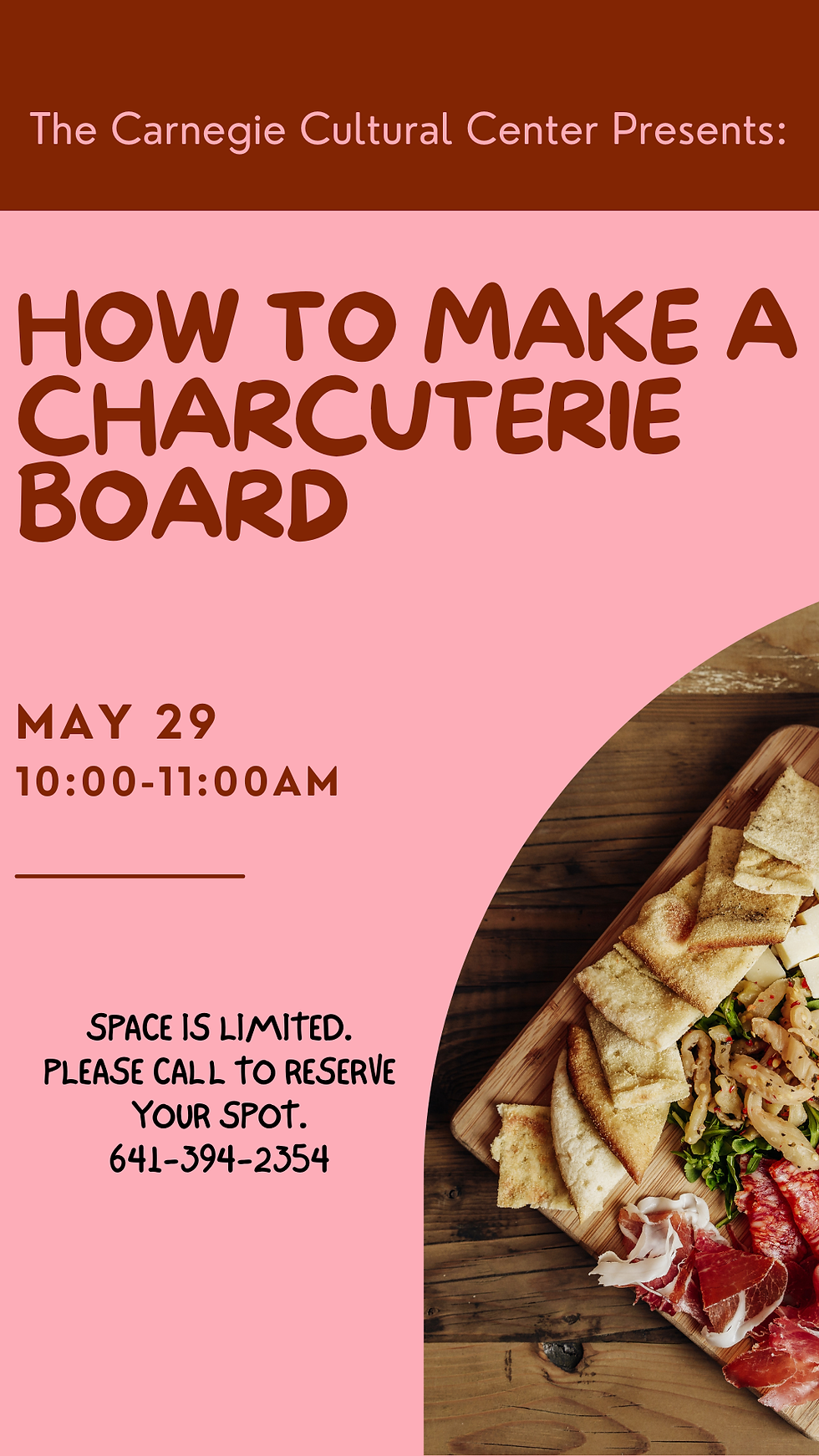 Charcuterie Board DIY @Carnegie Cultural Center