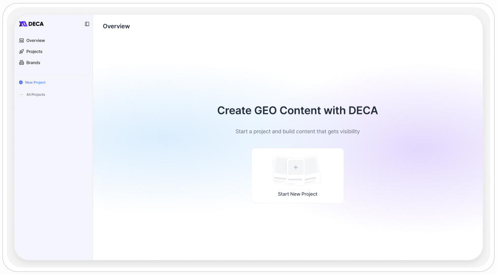 DECA GEO Platform